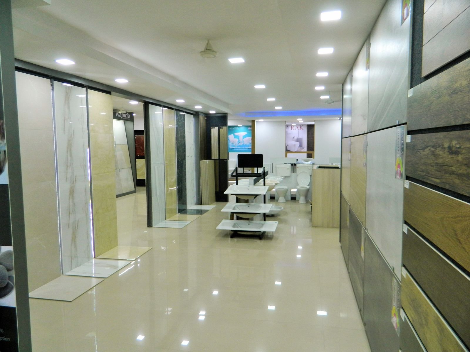 Inside the Sivam Traders tiles showroom in Nallur, Tiruppur